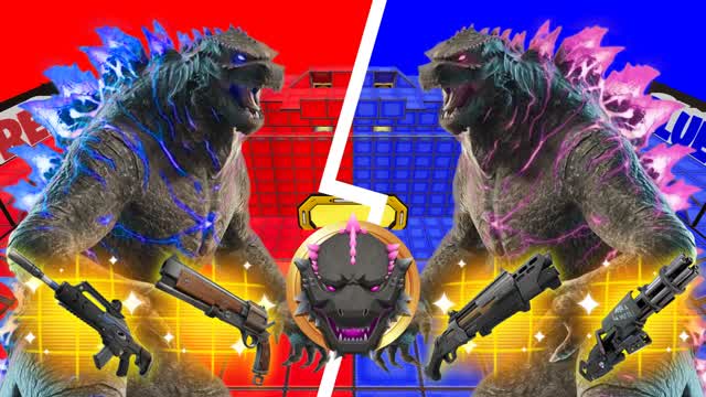 GODZILLA RED VS BLUE🔴🔵