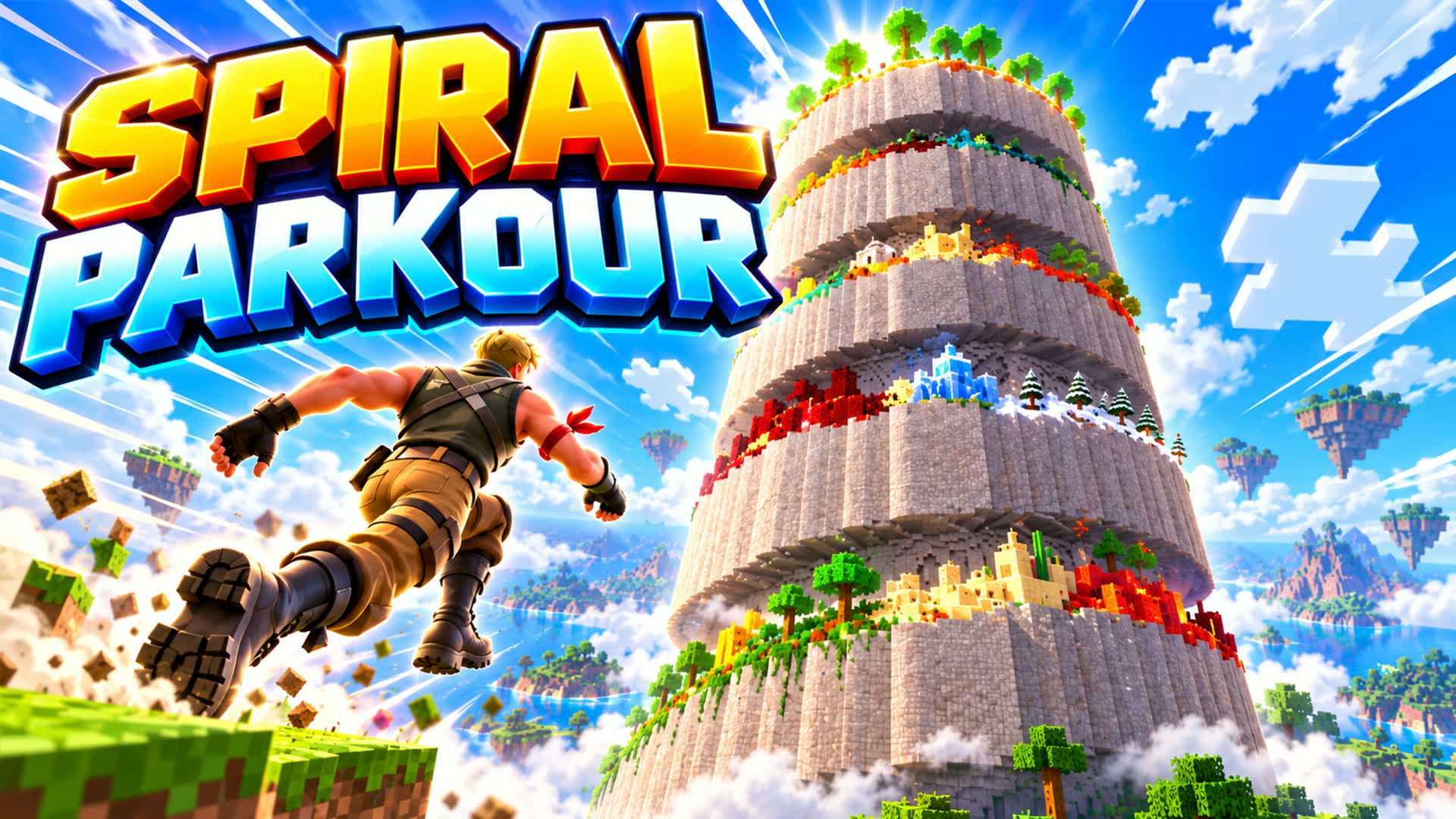 MINEСRAFT SPIRAL PARKOUR