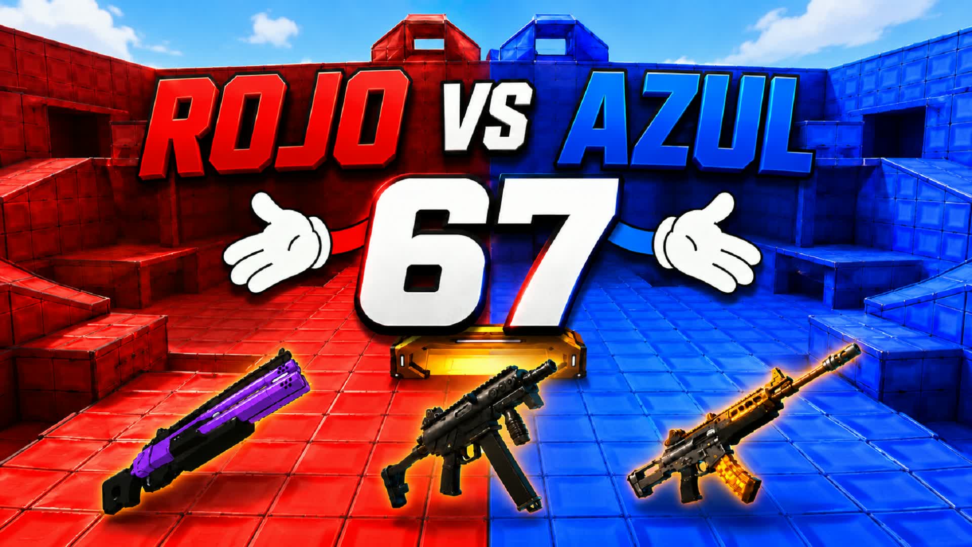 67 ROJO VS AZUL! 🔴🔵