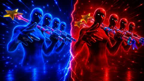BLUE X RED
