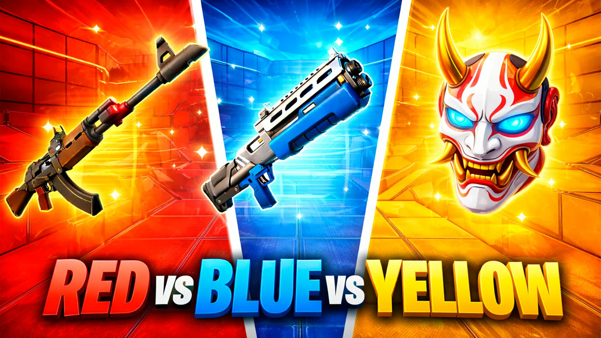 赤対青対黄 RVBVY🟡 🔵 🔴