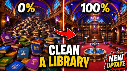 CLEAN A LIBRARY (HARD/NO PERKS/+4000 ! )