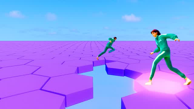 HEXAGON FALL SQUID GAME