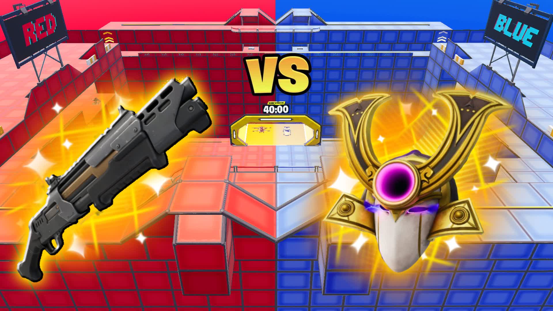 巨大な🔴レッドvsブルー🔵PvP