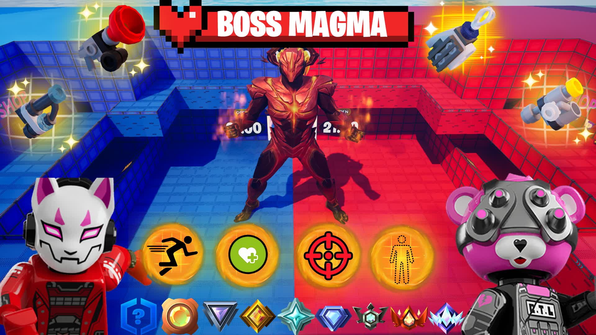 SUPERPOWER 🔴 RED VS BLUE 🔵 EPIC BATTLE