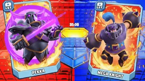 Red vs Blue P.E.E.K.A vs MEGA KNIGHT