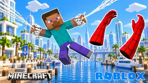 🎯GUN GAME SPIDER CITY MINECRAFT 😎