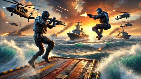 1vs1 Gun Game en Alta Mar 🌊⚔️