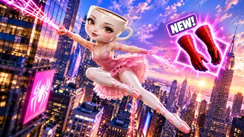 ⭐️SPIDERS CITY FLYING DRIVE GUN GAME!