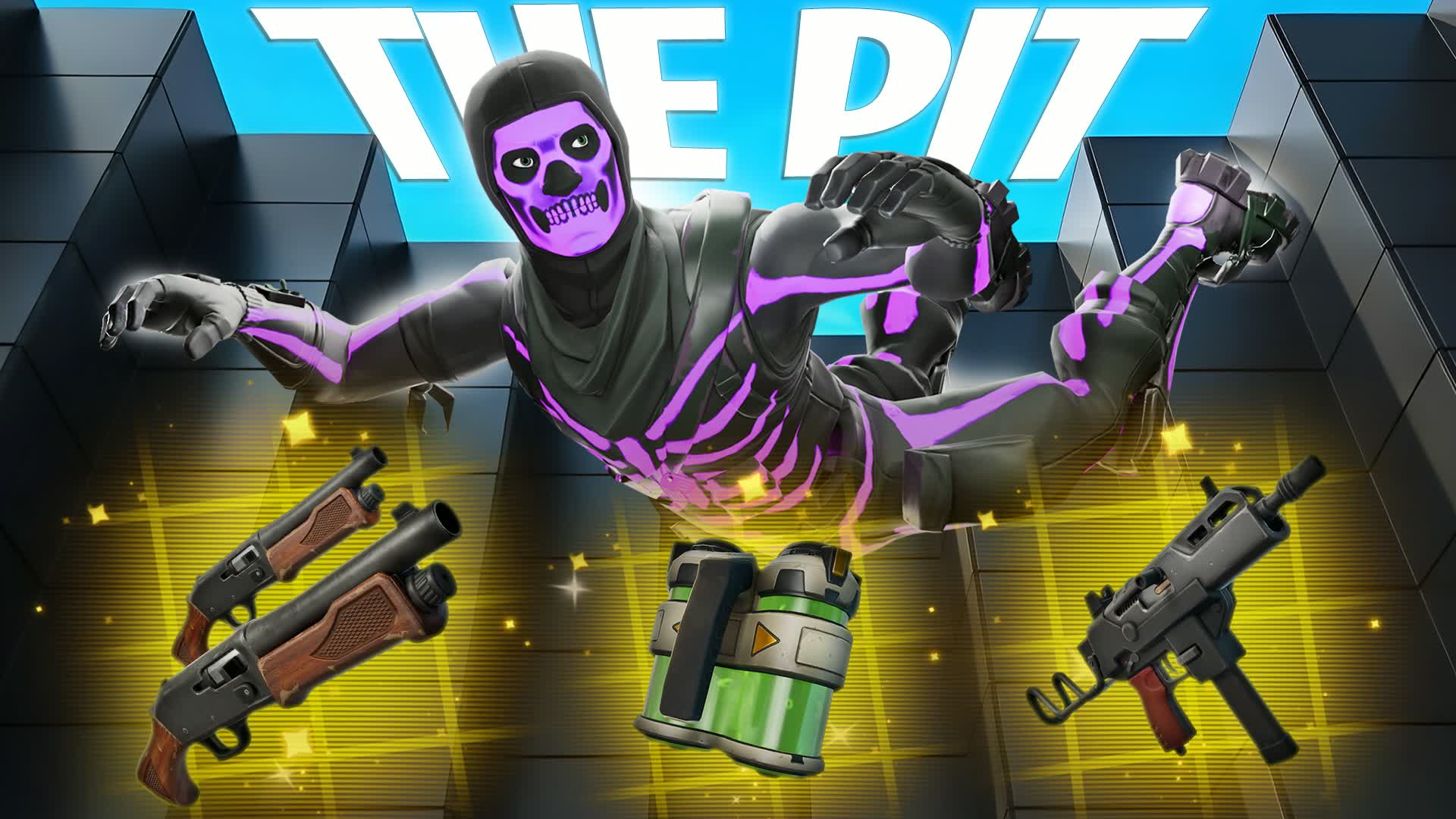 الحفرة لا نهائية - ALL GUNS PIT FFA GOAT - fortnite