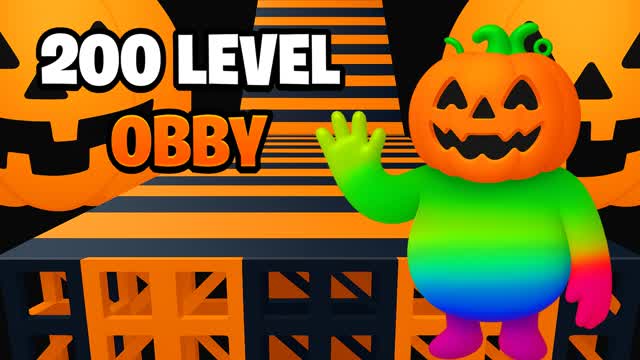 🎃HALLOWEEN 200+ FALL GUYS OBBY PARKOUR!