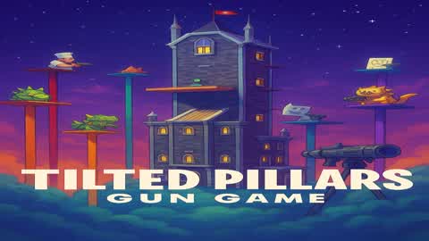 Tilted Pillars Gun Game