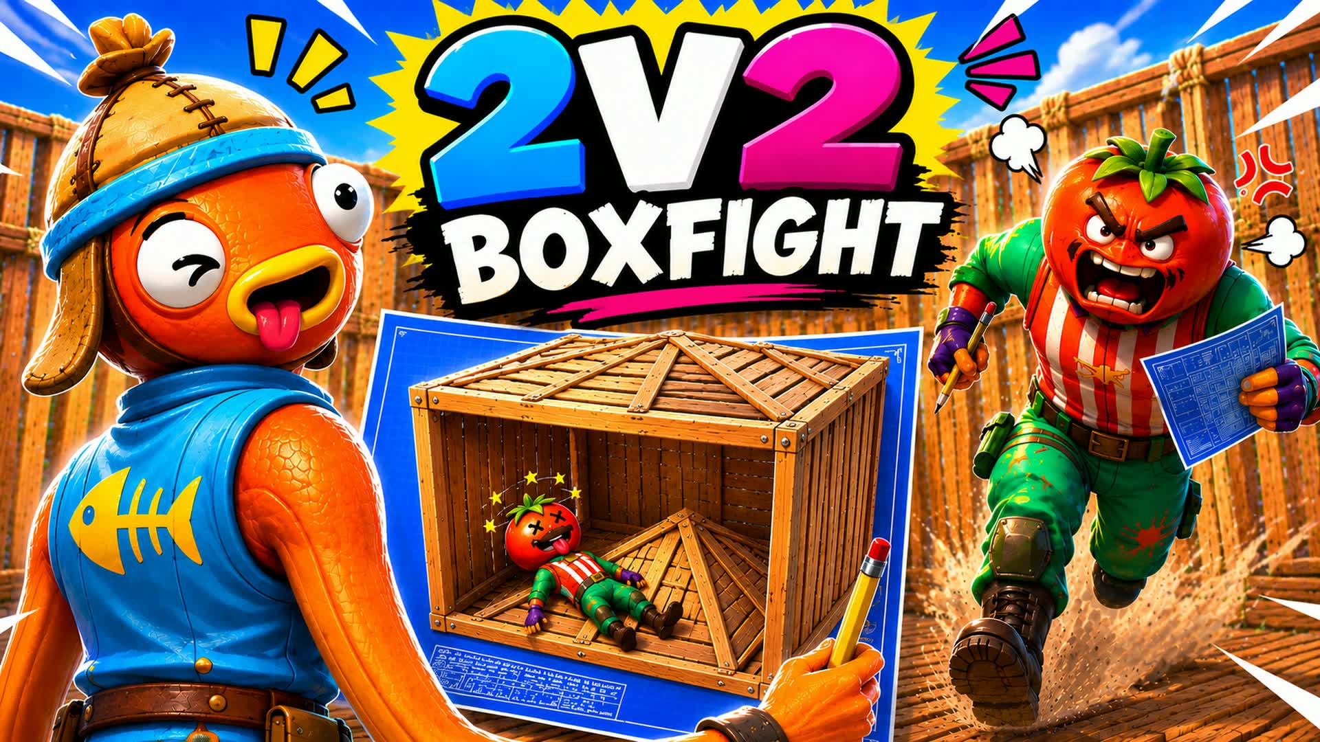 10 ARENES 40 PLAYERS BOXFIGHT 2V2