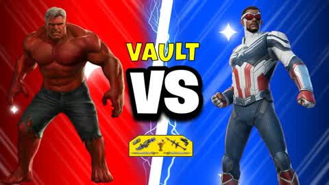 RED HULK VS BLUE CAPTAIN AMERICA