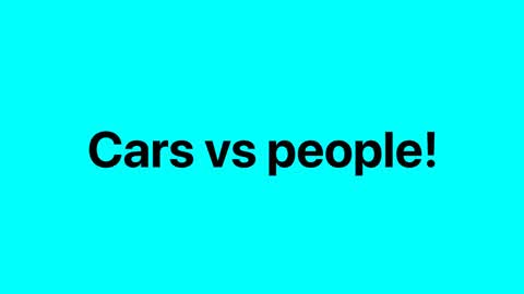 Cars vs people