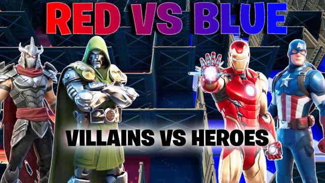 Red Vs Blue - Villains vs Heroes