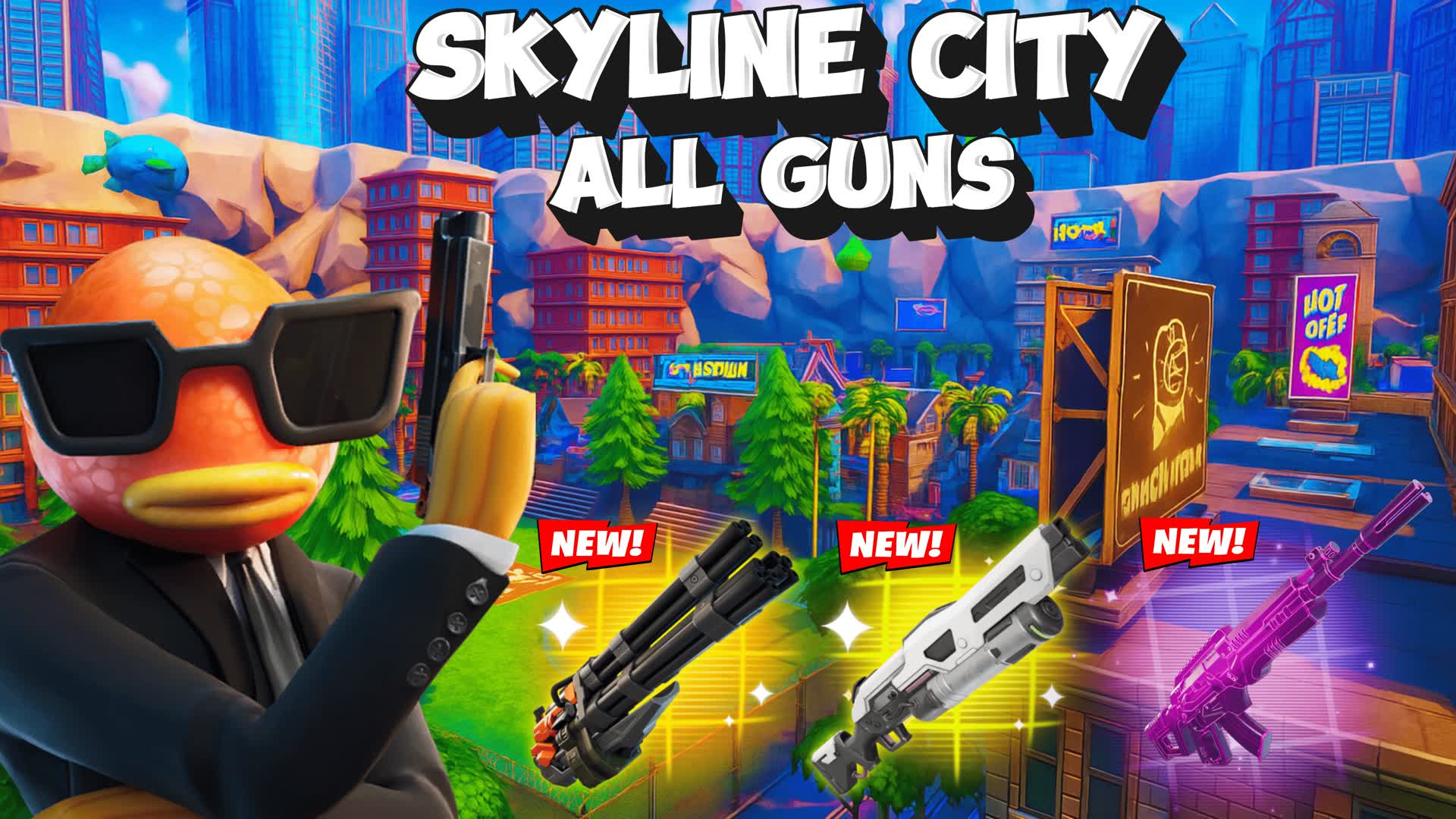 SKYLINE CITY😆ALL GUNS🎯