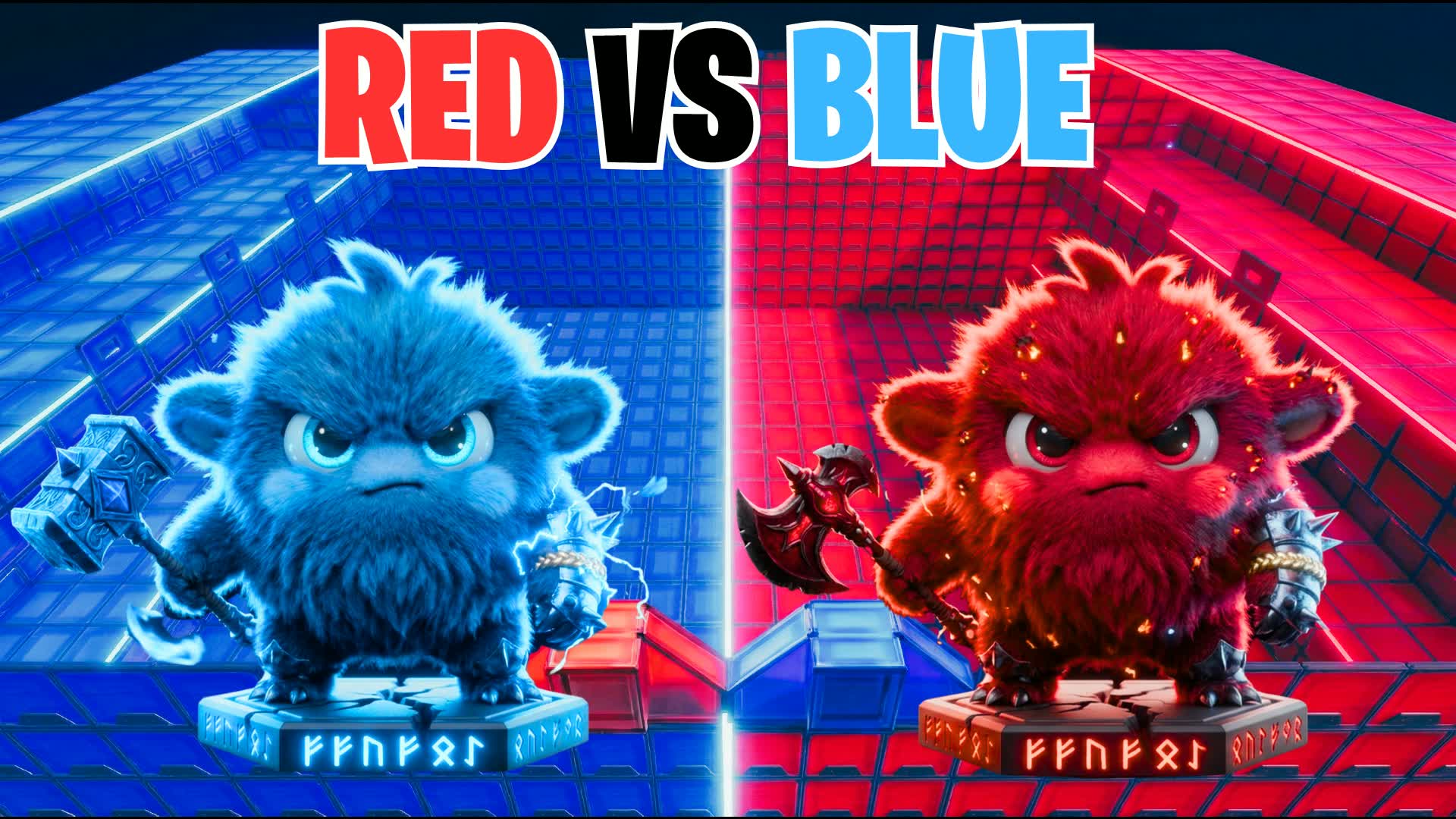 BUFFLES RED VS BLUE 🔴🔵