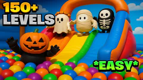 🌈VERY EASY FUN FALL GUYS OBBY