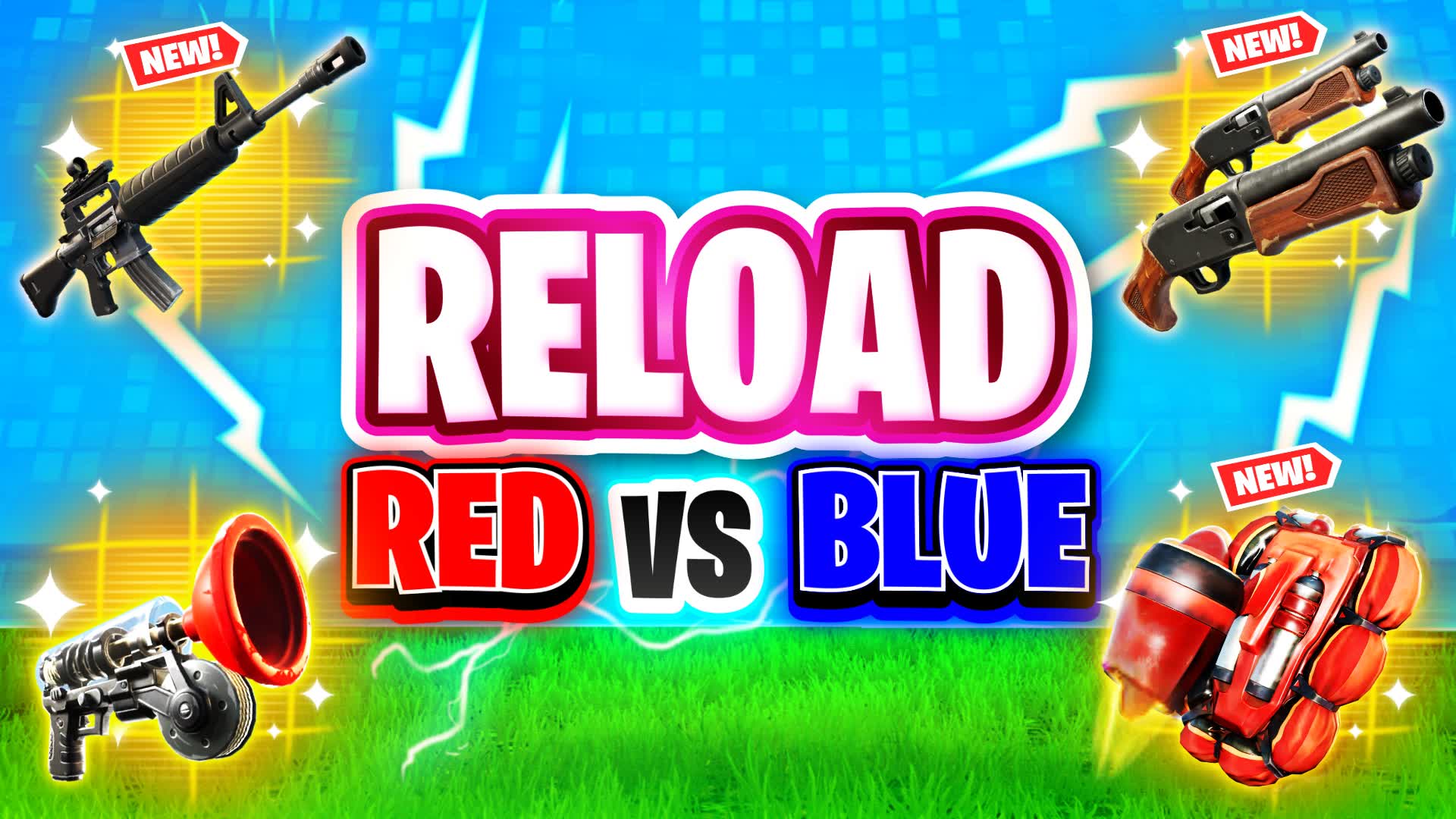 RELOAD RED VS BLUE 1V1V1 FREE FOR ALL