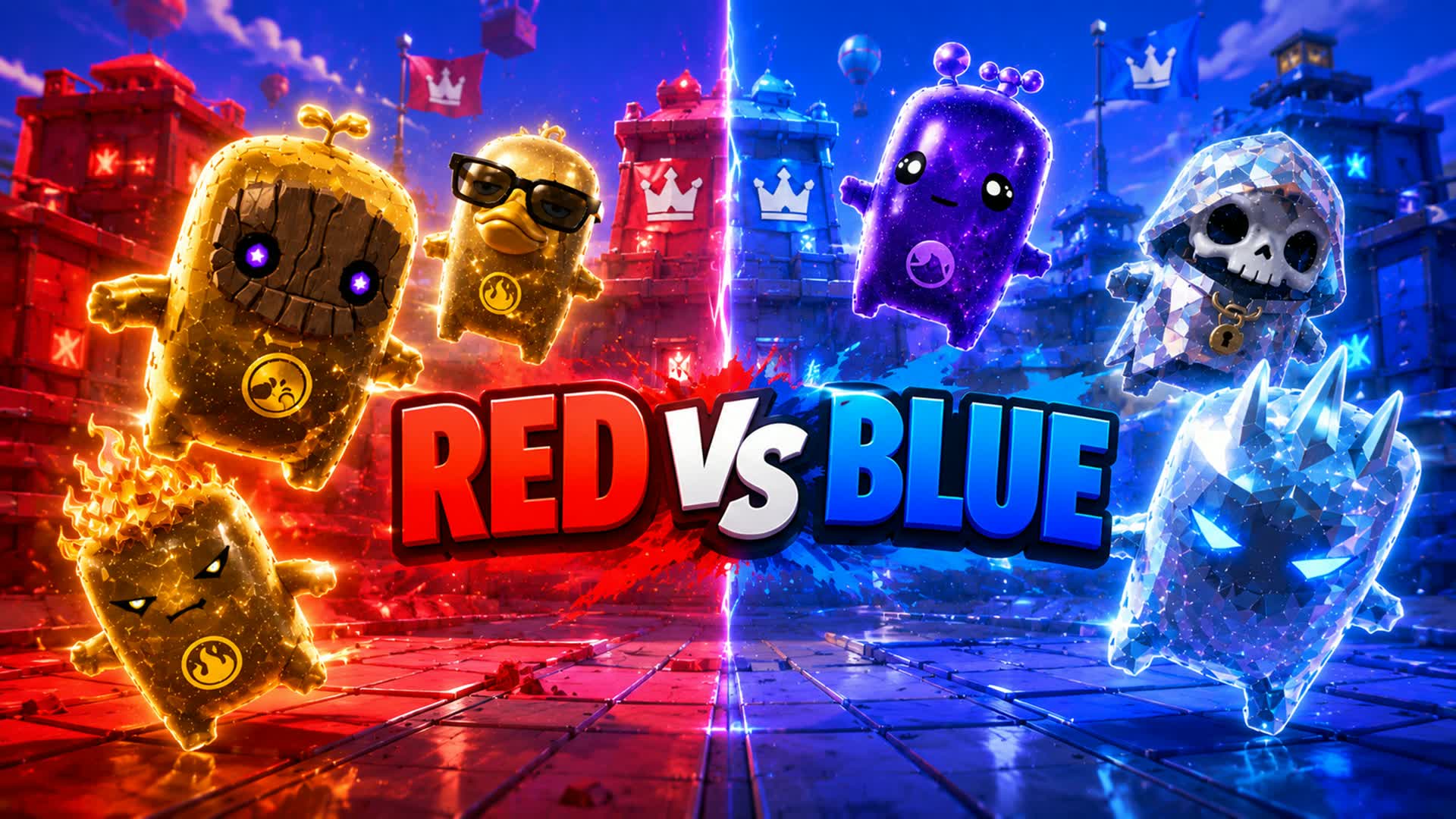 RED VS BLUE CRAZY FORCE 🔴🔵