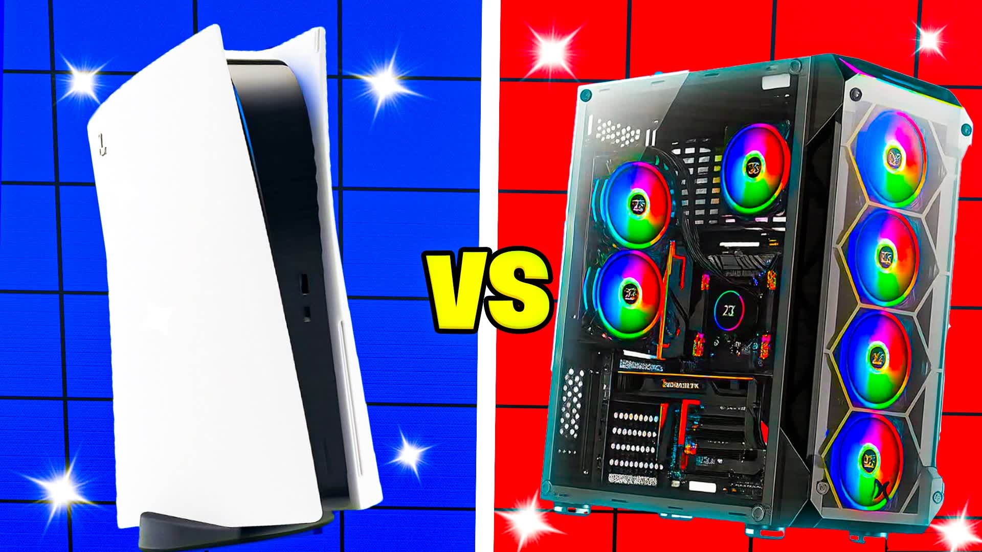 HUGE CONSOLE VS PC RED VS BLUE 🔴🔵