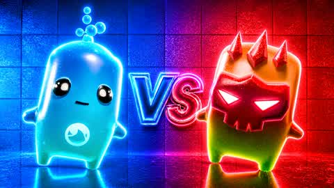 ROJO VS AZUL EN CASA 🔴🔵 PLIS