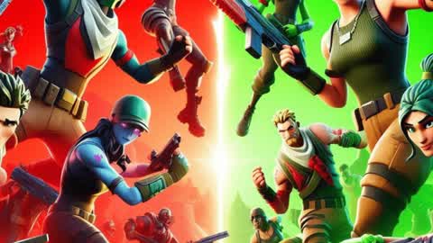 CRAZY RED VS GREEN 🔴🟢  *ZERO BUILD*