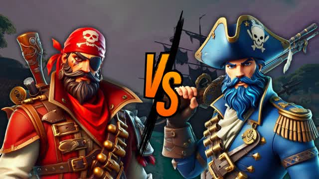 PIRATE RED VS BLUE 🏴‍☠️ SEA WARS 🔴🔵