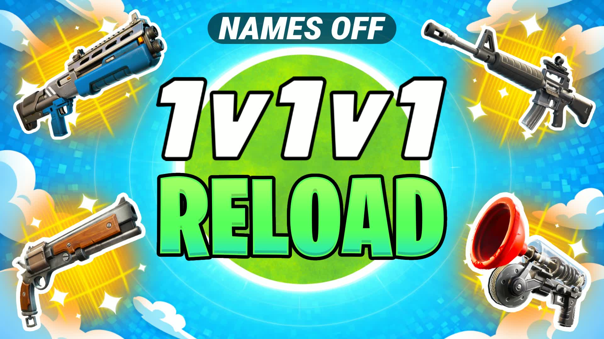 1v1v1 リロードリアルスティックス フリーフォーオール 名前非表示