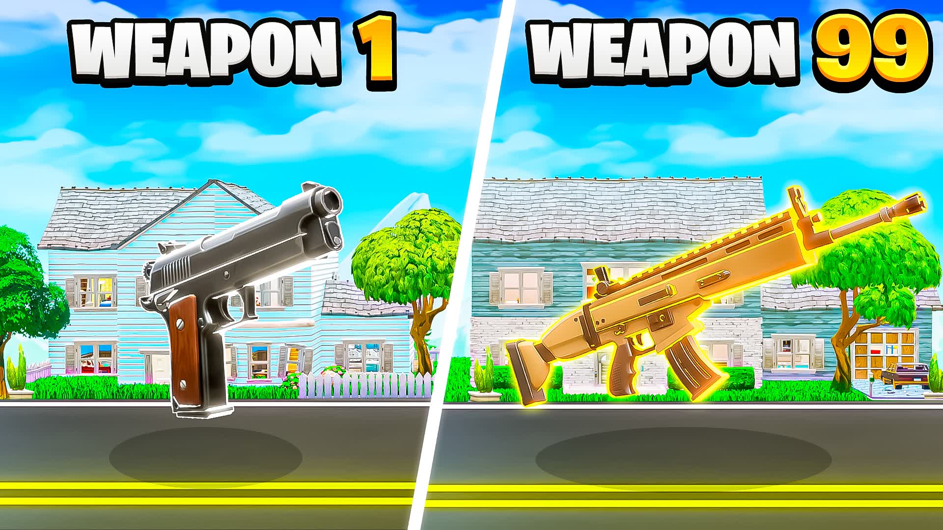 SCARY HOUSES RANDOM GUN GAME 👻