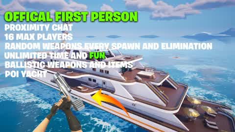 OFFICIAL FIRST PERSON-POI YACHT