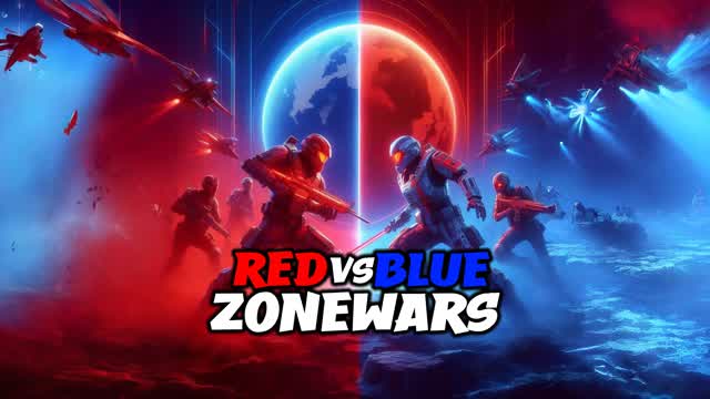 RED VS BLUE ZONE WARS🔴🔵