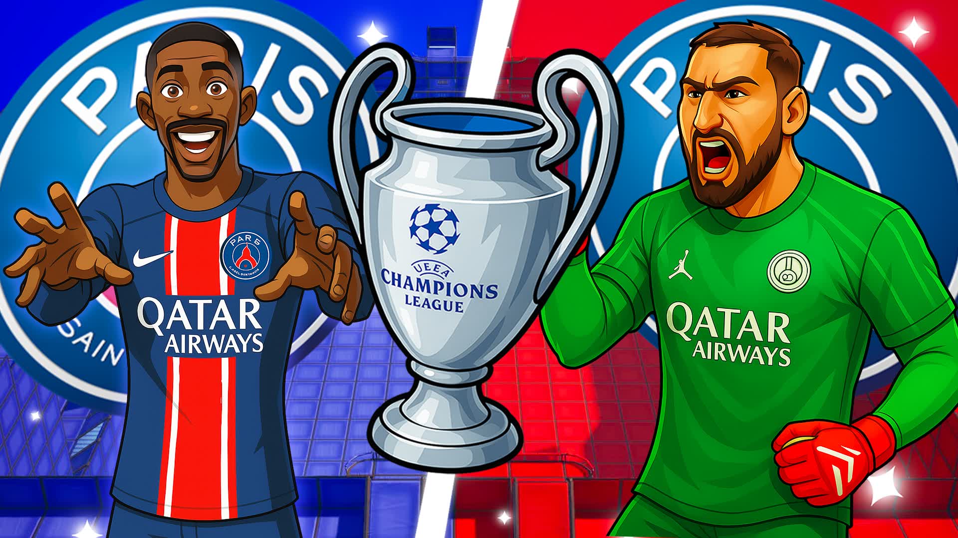 PSG CHAMPIONS LEAGUE 🏆 RED VS BLUE 🔴🔵