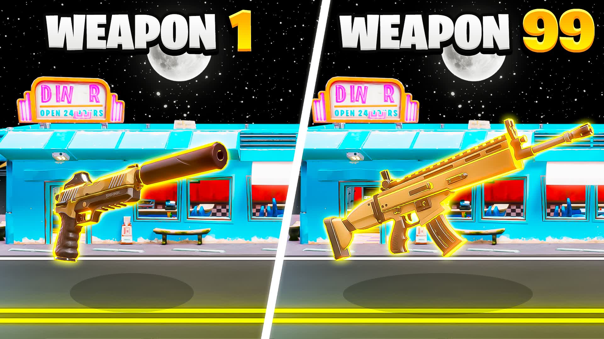 SCARY DINER GOLD INFINITE GUN GAME 👻