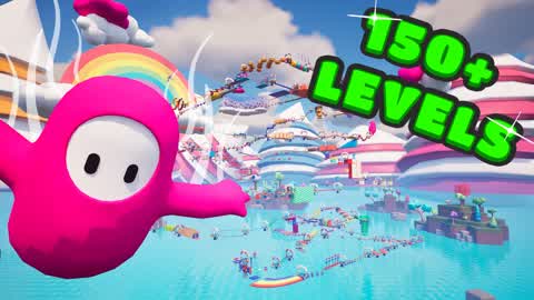 MEGA FALL GUYS OBBY PARKOUR👑