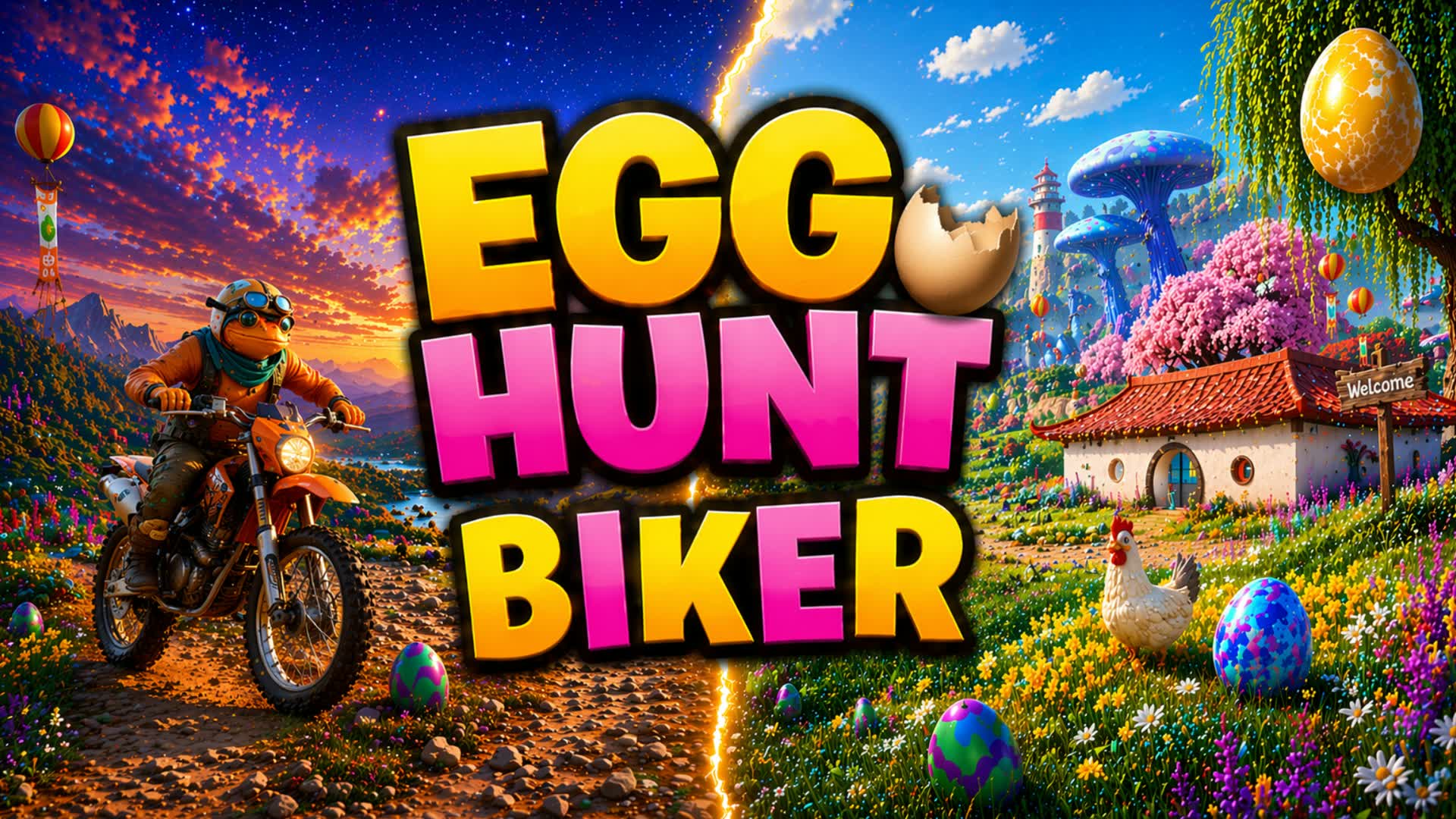 EGG HUNT BIKER🏍️