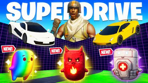 SUPER DRIVE 1V1 - SPRITES & ALL GUNS — Fortnite Creative Insel