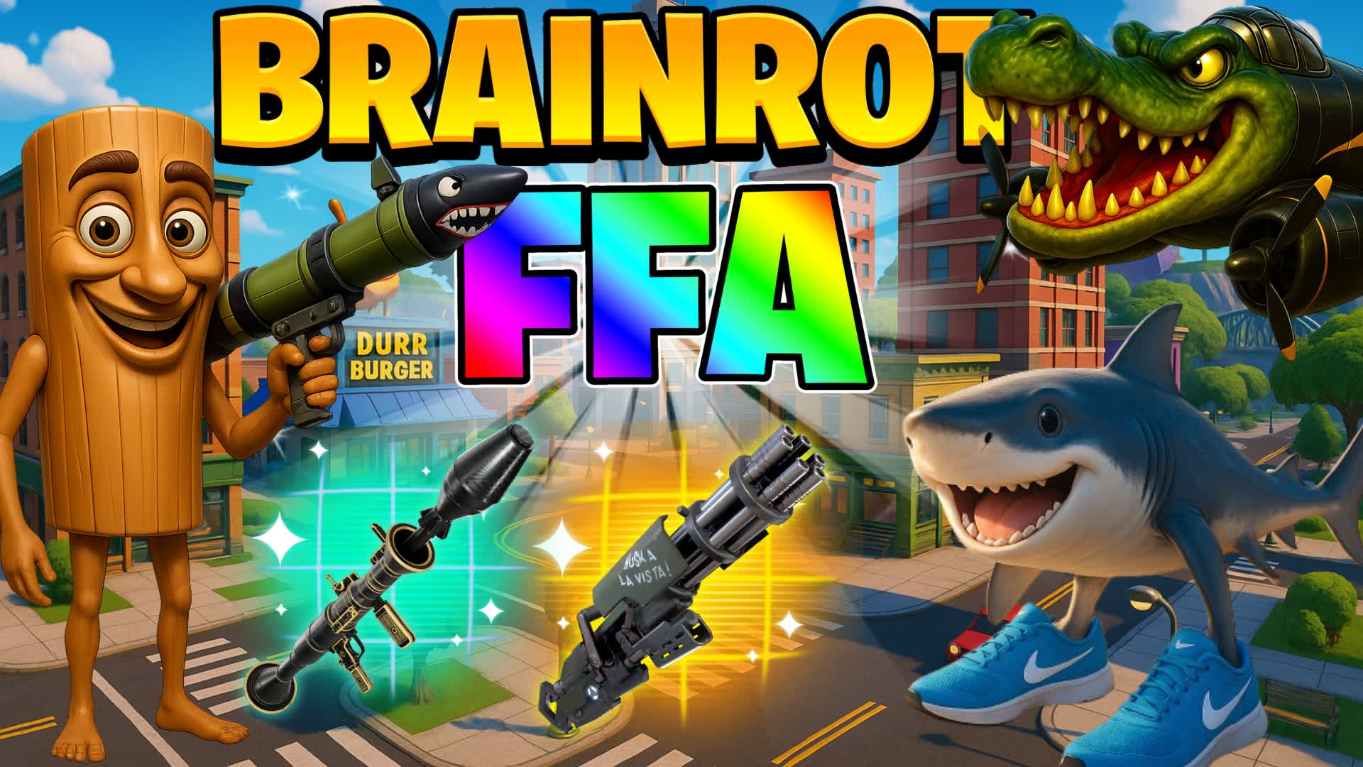 BRAINROT CITY FFA 1v1v1 UNC TUNG SAHUR