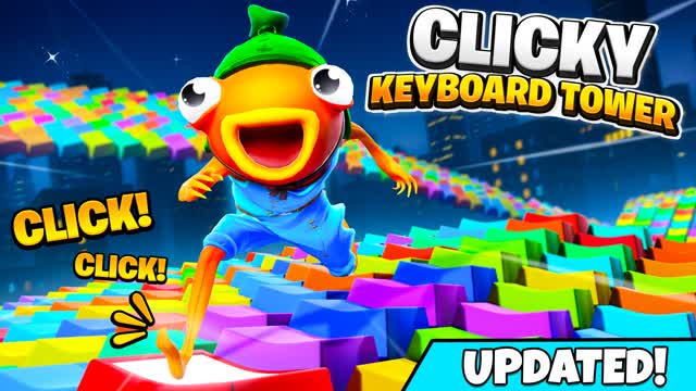 🌈 Clicky Keyboard Tower 👑
