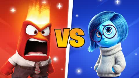 🔴 ANGER VS SADNESS 🔵 FORTNITEMARES