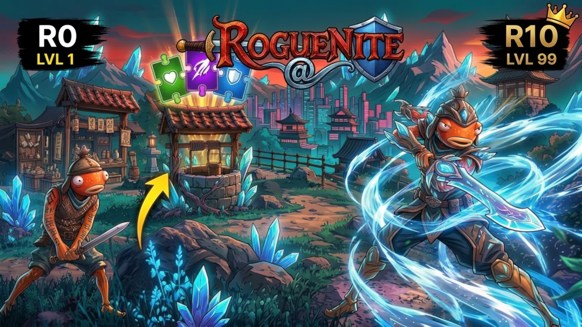 RogueNite ~ Choose your path, Fortnite island 5618-3602-6224 by dahongmao