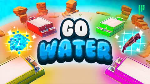 GO WATER! 3v3v3v3 Zone Wars 🌀