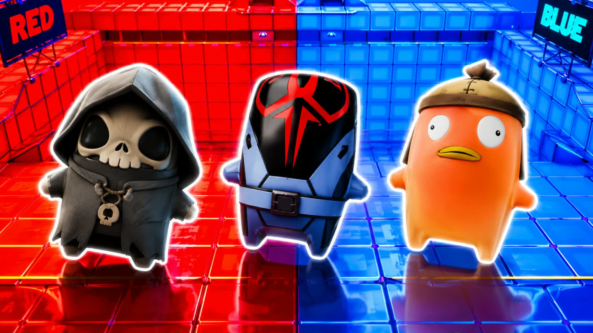 BLUE VS RED HEAT RAY 🔵🔴