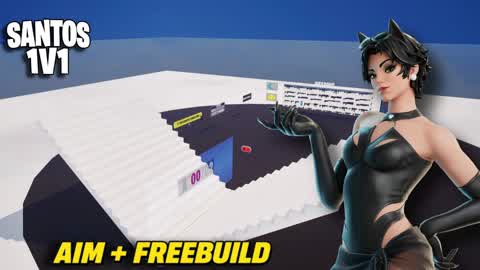 1v1 SANTOS BUILD FIGHT | AIM