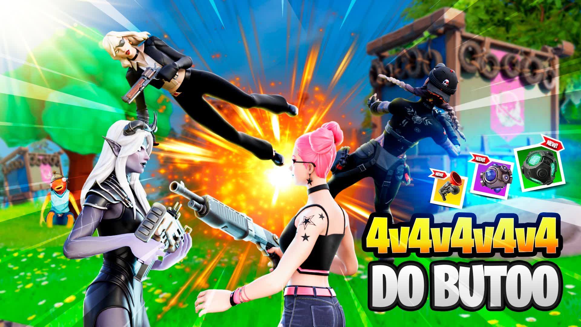 1v1v1v1 4v4v4v4 ZERO BUILD