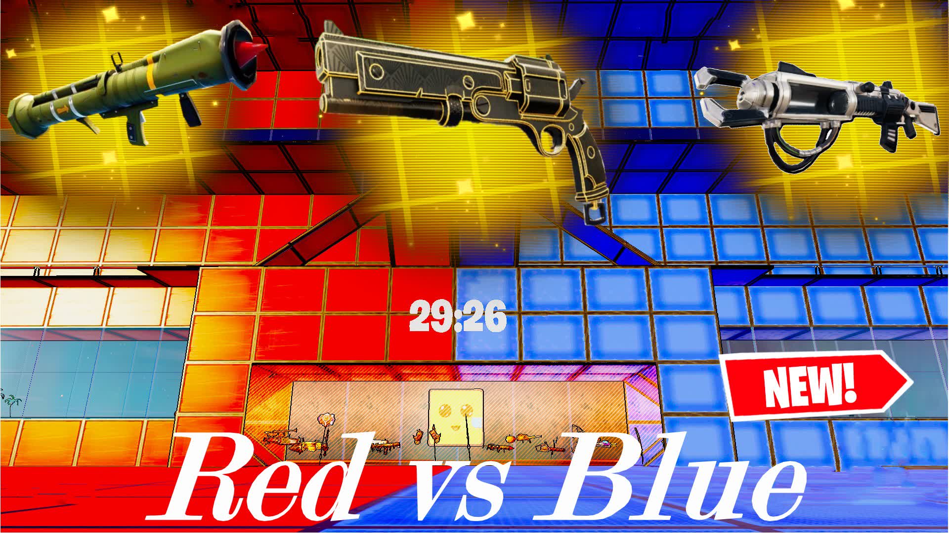 Mega Red vs Blue Volcano
