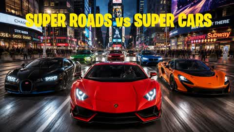 SUPER ROADS vs SUPER CARS