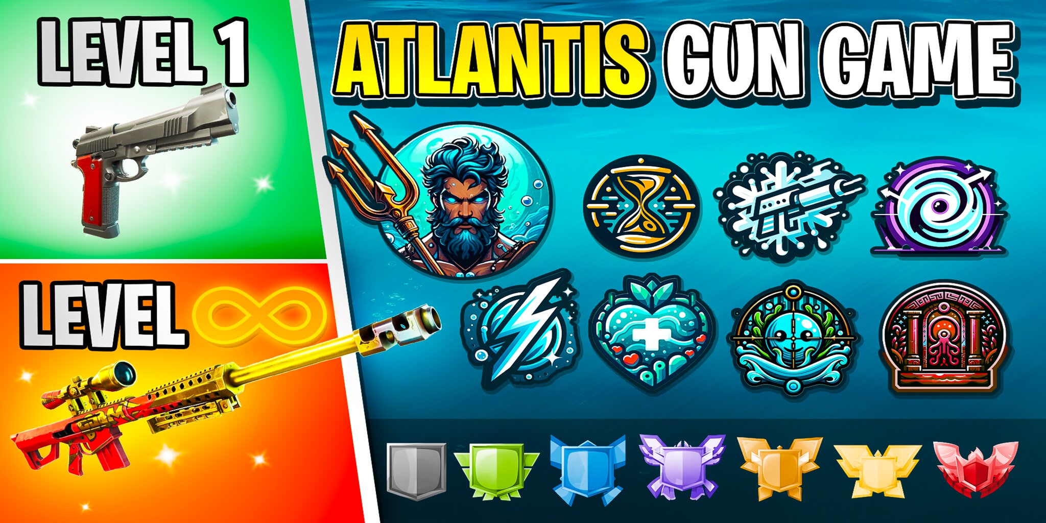 Atlantis Infinite Gun Game 🌊