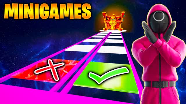 GLASS BRIDGE ⭐- SQUID OBBY MINIGAMES
